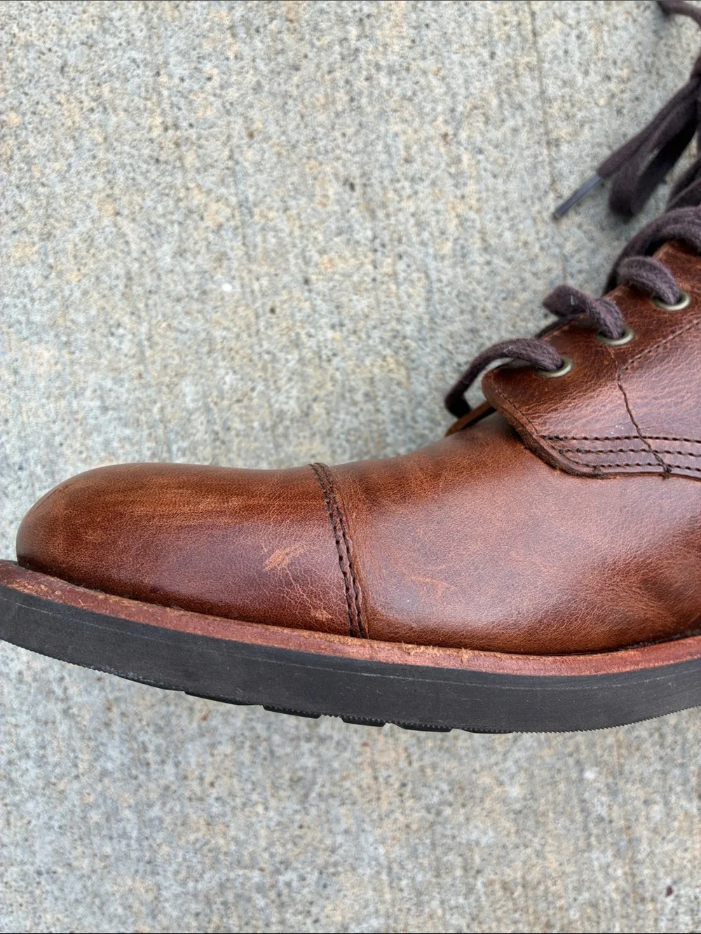 J. Crew Men's F 4446 Kenton Leather Cap toe boots